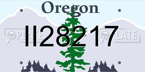 II28217 Oregon License Plate