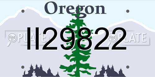II29822 Oregon License Plate