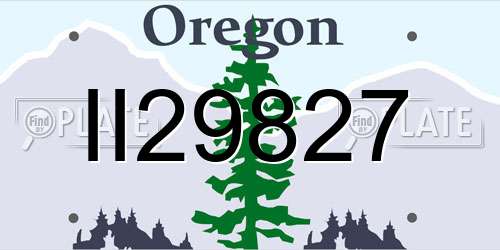 II29827 Oregon License Plate