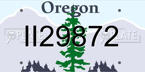 II29872 Oregon License Plate