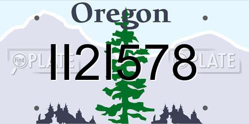 II2I578 Oregon License Plate