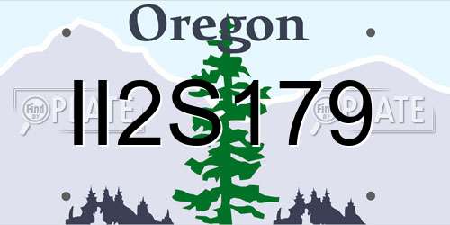 II2S179 Oregon License Plate
