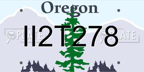 II2T278 Oregon License Plate