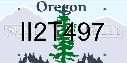 II2T497 Oregon License Plate
