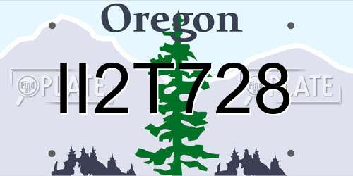 II2T728 Oregon License Plate