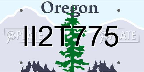 II2T775 Oregon License Plate