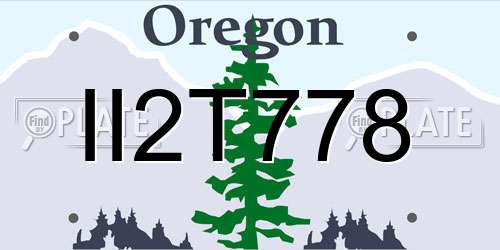 II2T778 Oregon License Plate