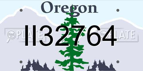 II32764 Oregon License Plate