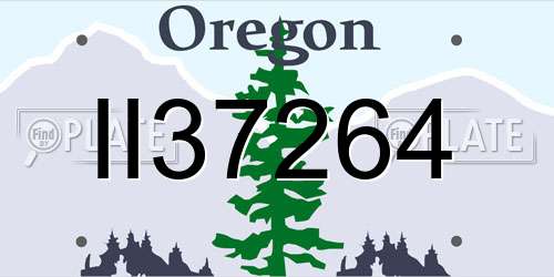 II37264 Oregon License Plate
