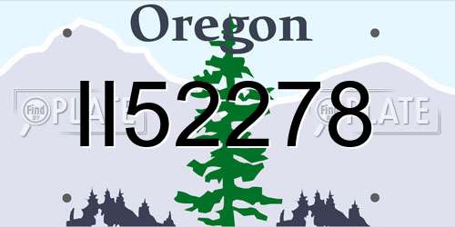 II52278 Oregon License Plate