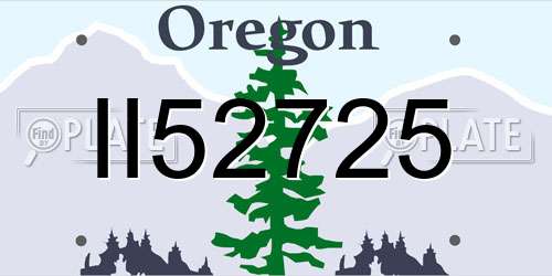 II52725 Oregon License Plate