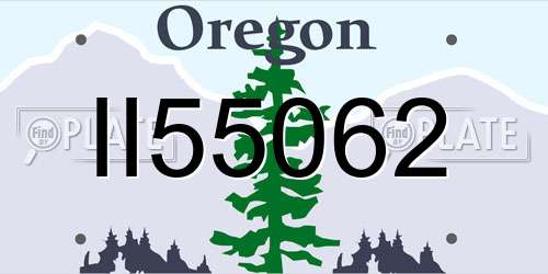 II55062 Oregon License Plate