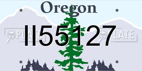 II55127 Oregon License Plate