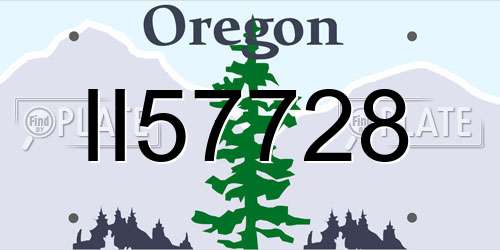 II57728 Oregon License Plate