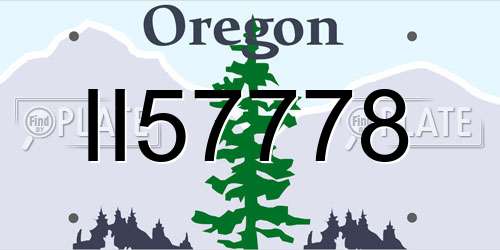II57778 Oregon License Plate