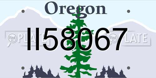 II58067 Oregon License Plate