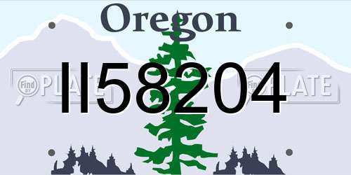 II58204 Oregon License Plate