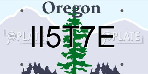 II5T7E Oregon License Plate