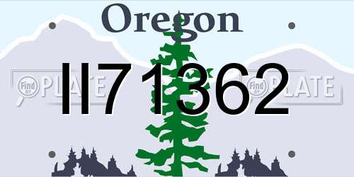 II71362 Oregon License Plate