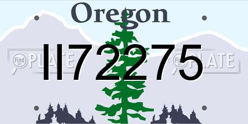 II72275 Oregon License Plate