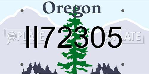 II72305 Oregon License Plate