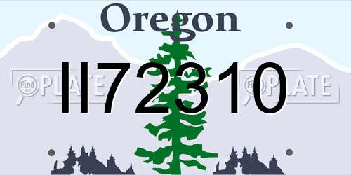 II72310 Oregon License Plate
