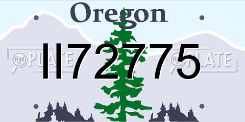 II72775 Oregon License Plate