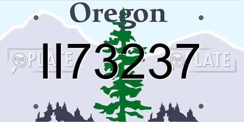 II73237 Oregon License Plate
