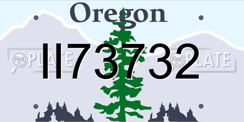 II73732 Oregon License Plate