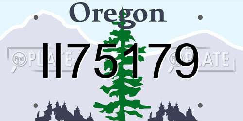 II75179 Oregon License Plate