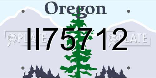 II75712 Oregon License Plate