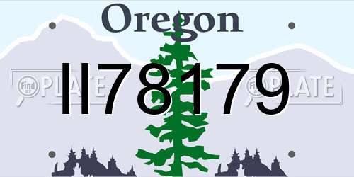II78179 Oregon License Plate