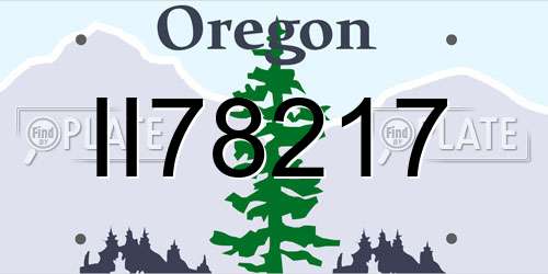 II78217 Oregon License Plate