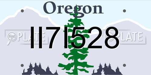 II7I528 Oregon License Plate