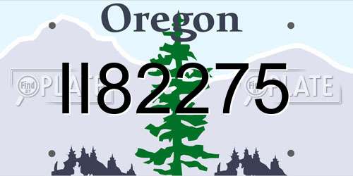 II82275 Oregon License Plate