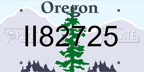 II82725 Oregon License Plate