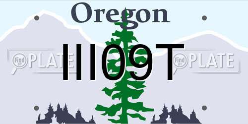 III09T Oregon License Plate