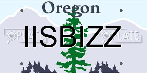 IISBIZZ Oregon License Plate