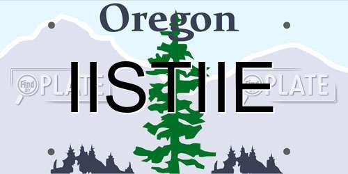 IISTIIE Oregon License Plate