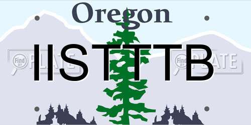 IISTTTB Oregon License Plate