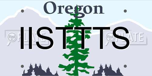 IISTTTS Oregon License Plate