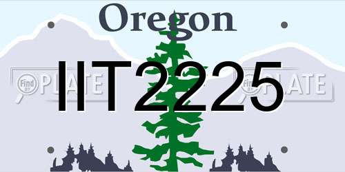 IIT2225 Oregon License Plate