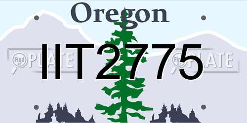 IIT2775 Oregon License Plate