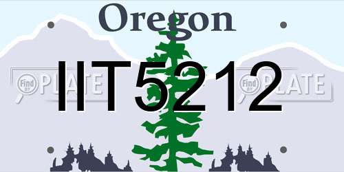 IIT5212 Oregon License Plate