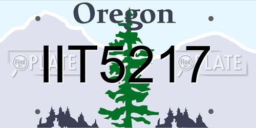 IIT5217 Oregon License Plate