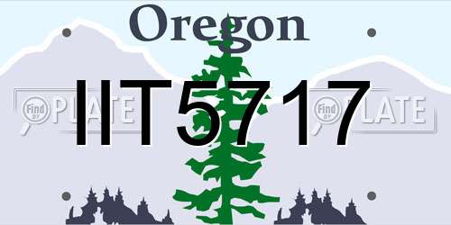 IIT5717 Oregon License Plate