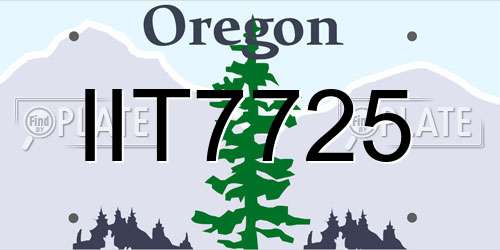 IIT7725 Oregon License Plate