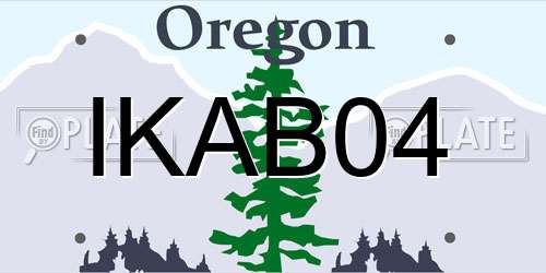 IKAB04 Oregon License Plate