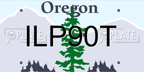 ILP90T Oregon License Plate
