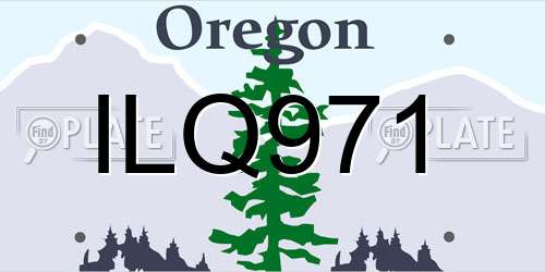 ILQ971 Oregon License Plate